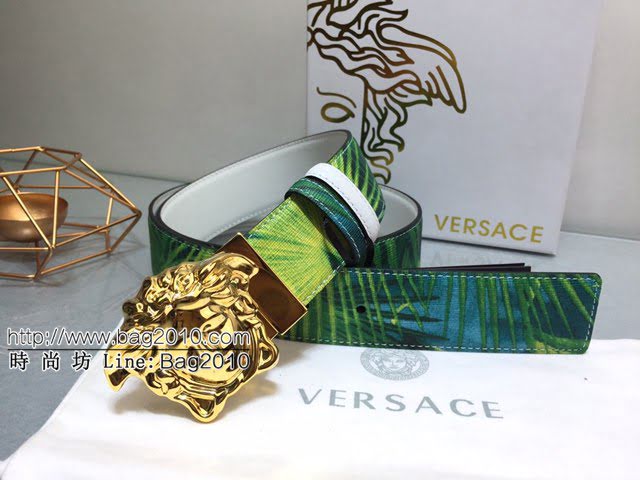 VERSVE經典款男款腰帶 範思哲高端男士雙面用皮帶 範思哲3D美杜莎腰帶扣腰帶  jjp1670